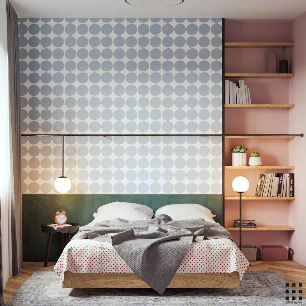 明斯克 100 平米温馨公寓，多彩设计展现独特魅力-3