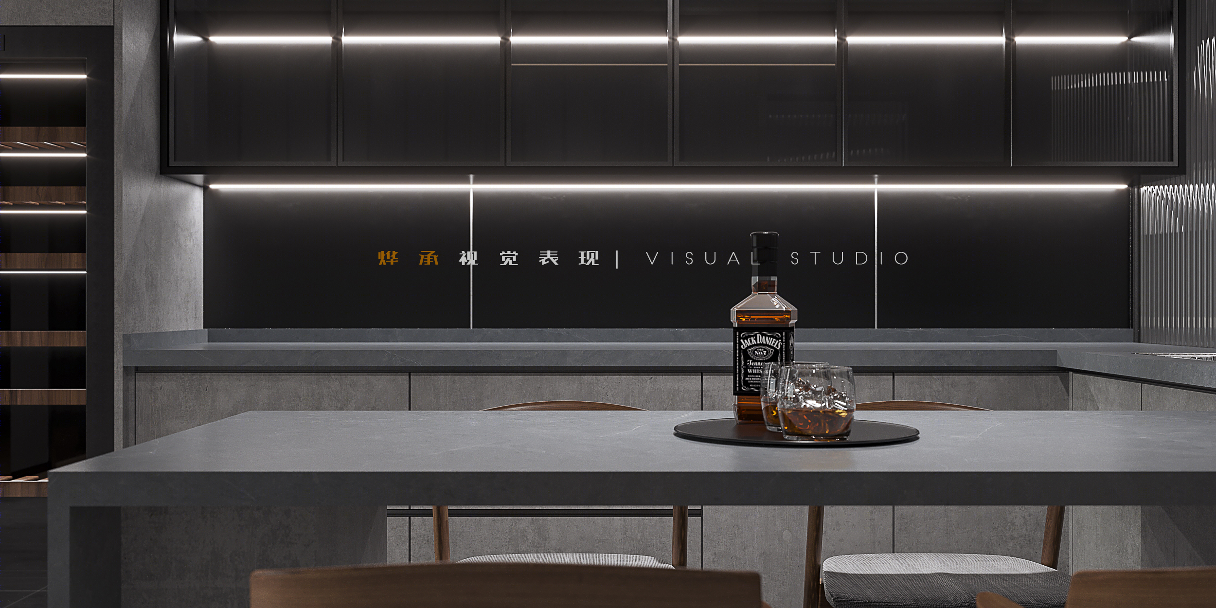 极简黑白灰 | 3dmax2020 cr7.1 ps 的室内设计典范-9