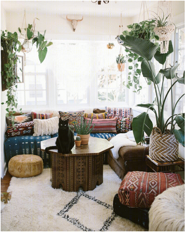 波西米亚家居设计 | 色彩斑斓的纺织品装饰-2