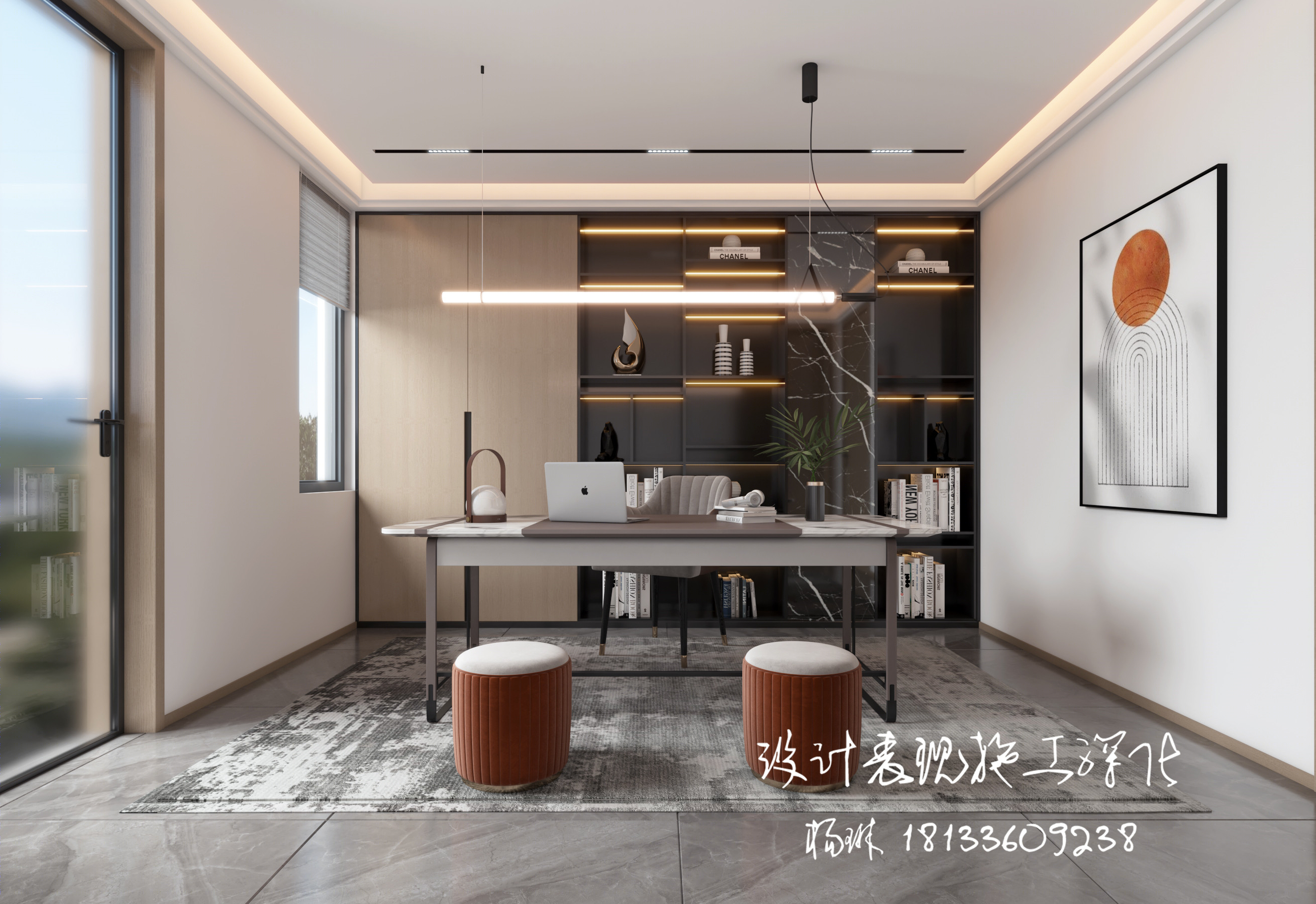 极简 · 挑空大别墅-11