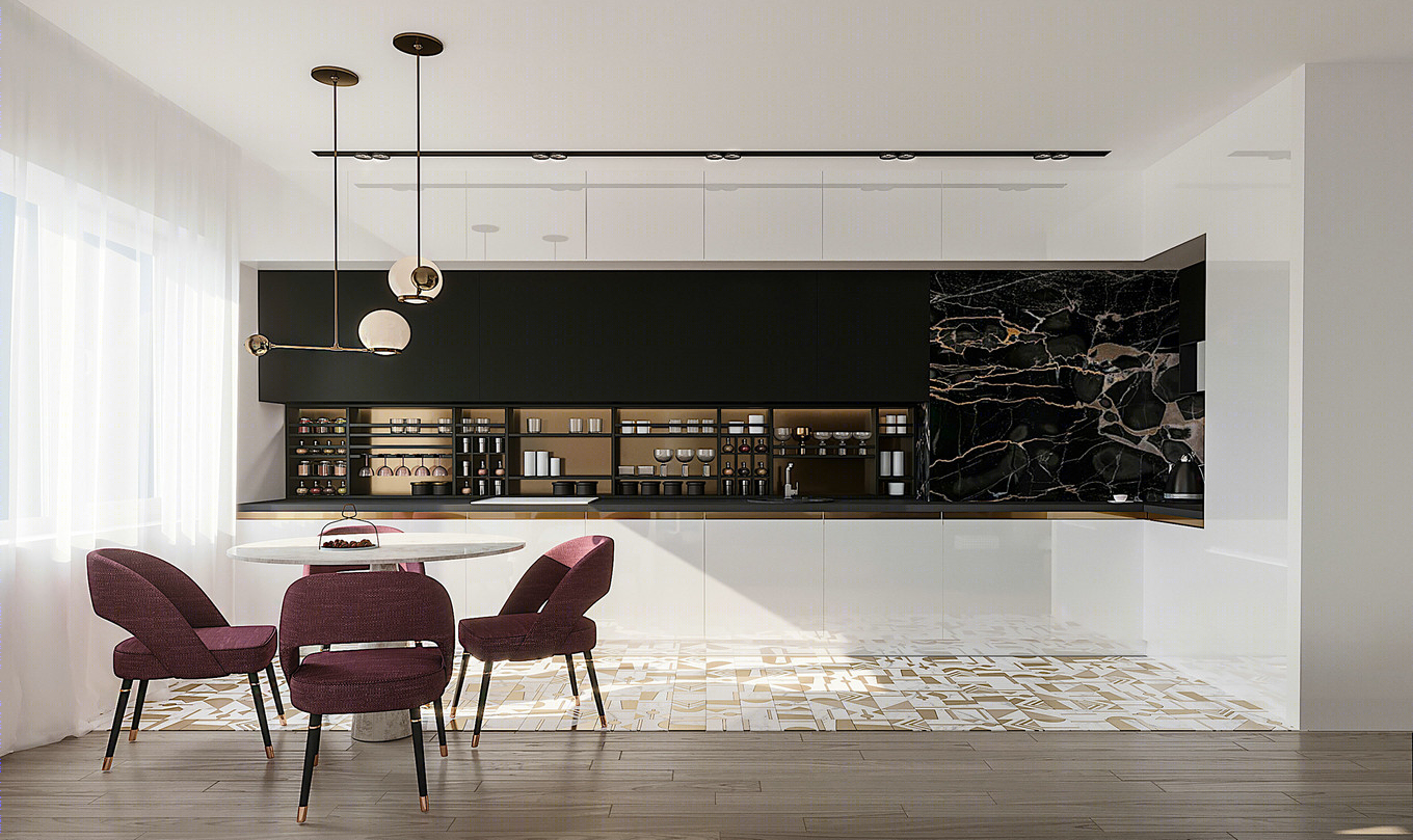 绿色自然格调，现代简约的空间艺术-1