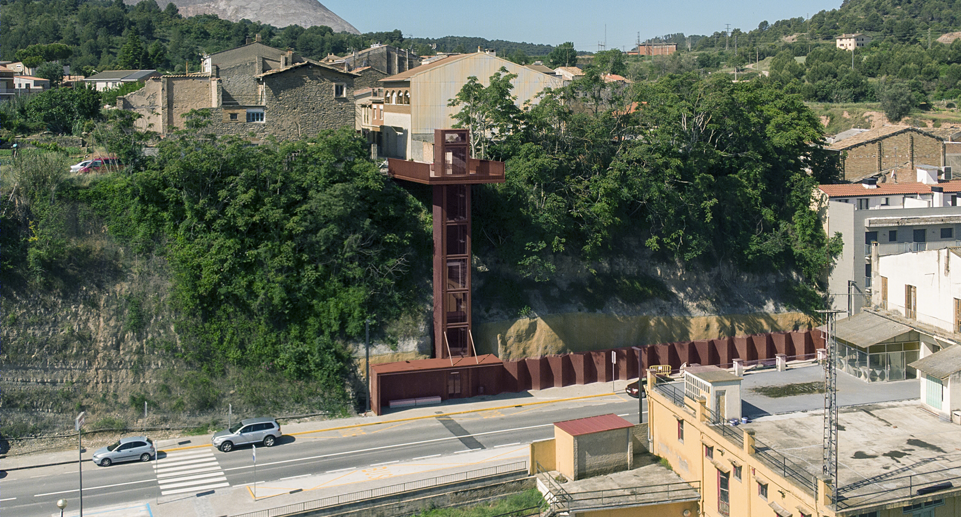 Santamaria Arquitectes 的 La Rampinya Elevator 设计-3