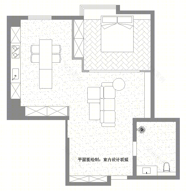 小户型设计典范 | Klochko 打造的一居室空间-3