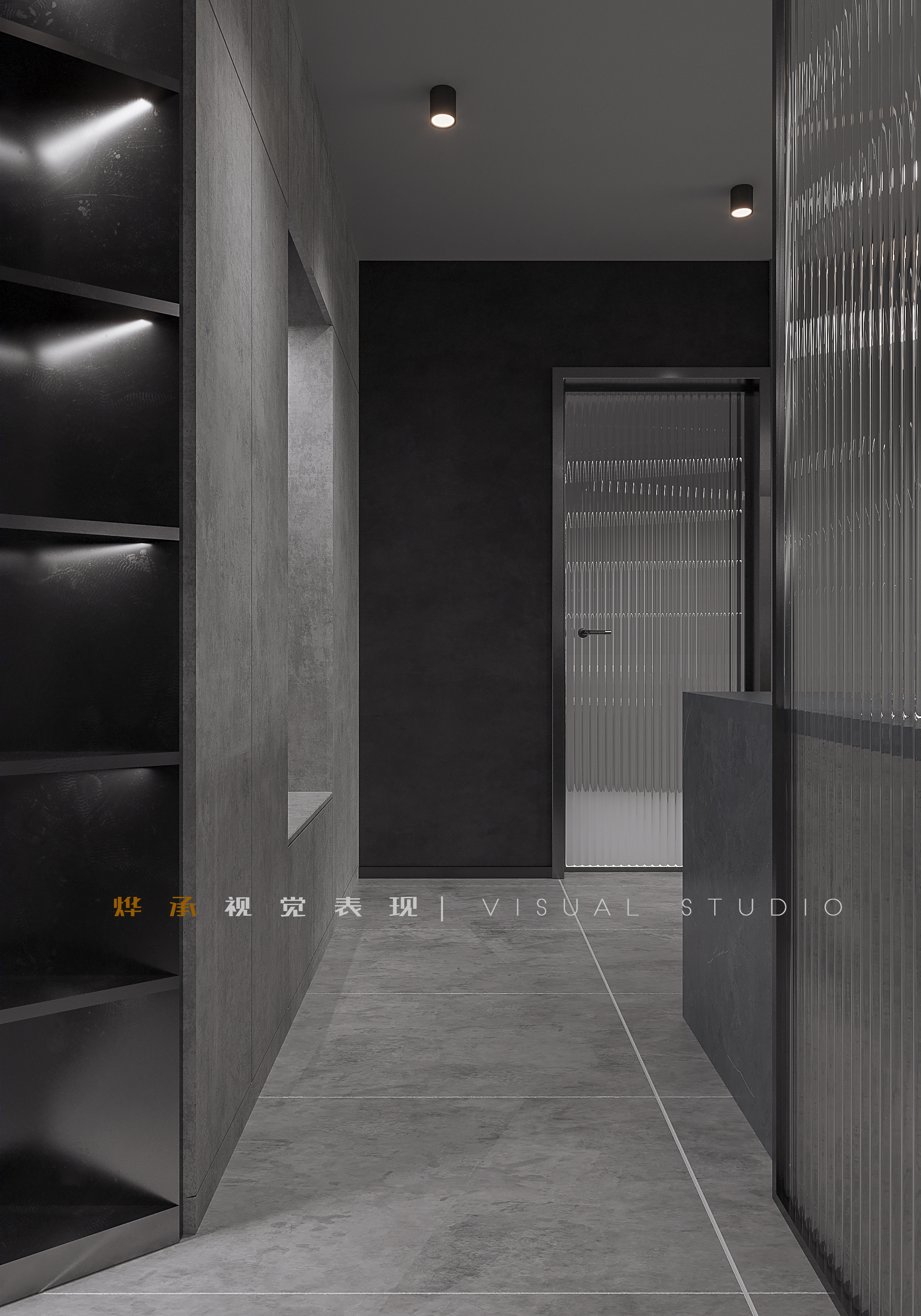 极简黑白灰 | 3dmax2020 cr7.1 ps 的室内设计典范-11
