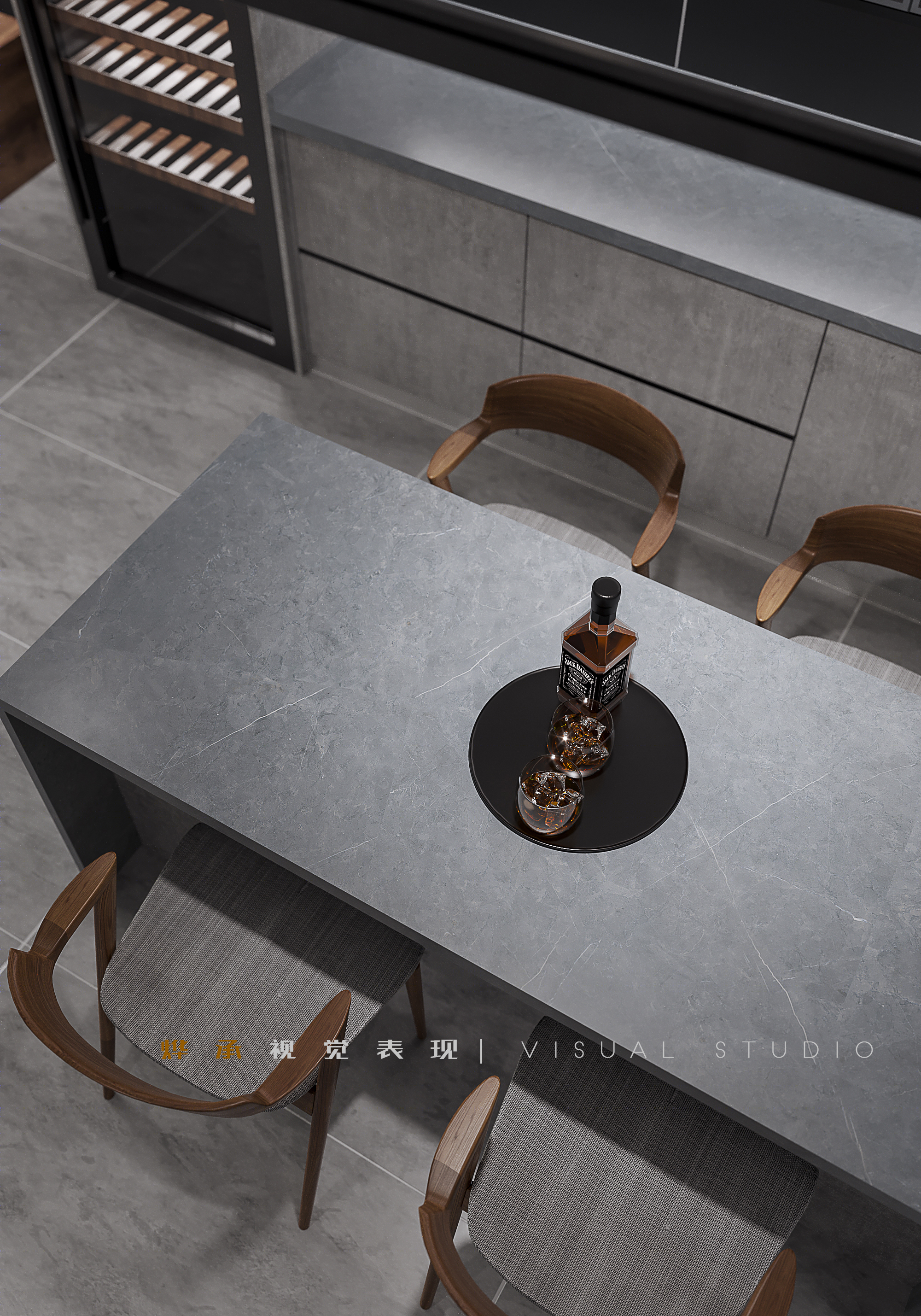 极简黑白灰 | 3dmax2020 cr7.1 ps 的室内设计典范-12