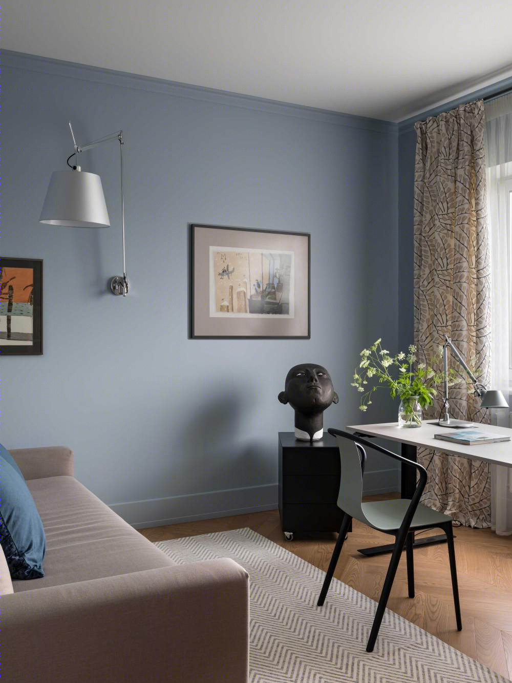 宁静自然氛围的家庭办公设计案例丨ELLEdecoration-36