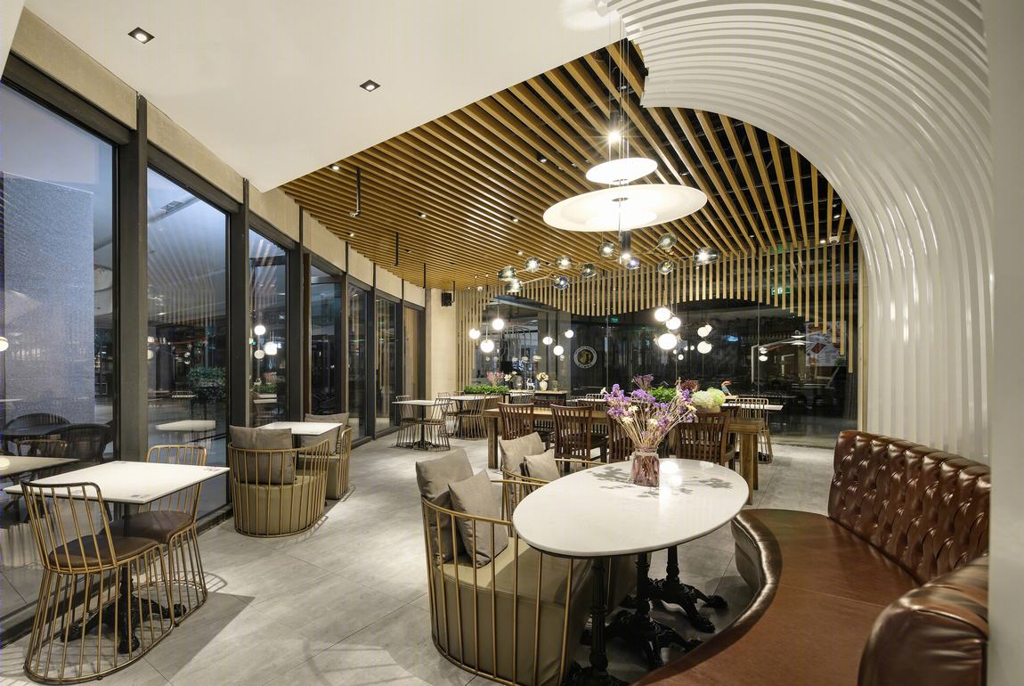 线性元素打造灵动餐厅，降低运营成本-2