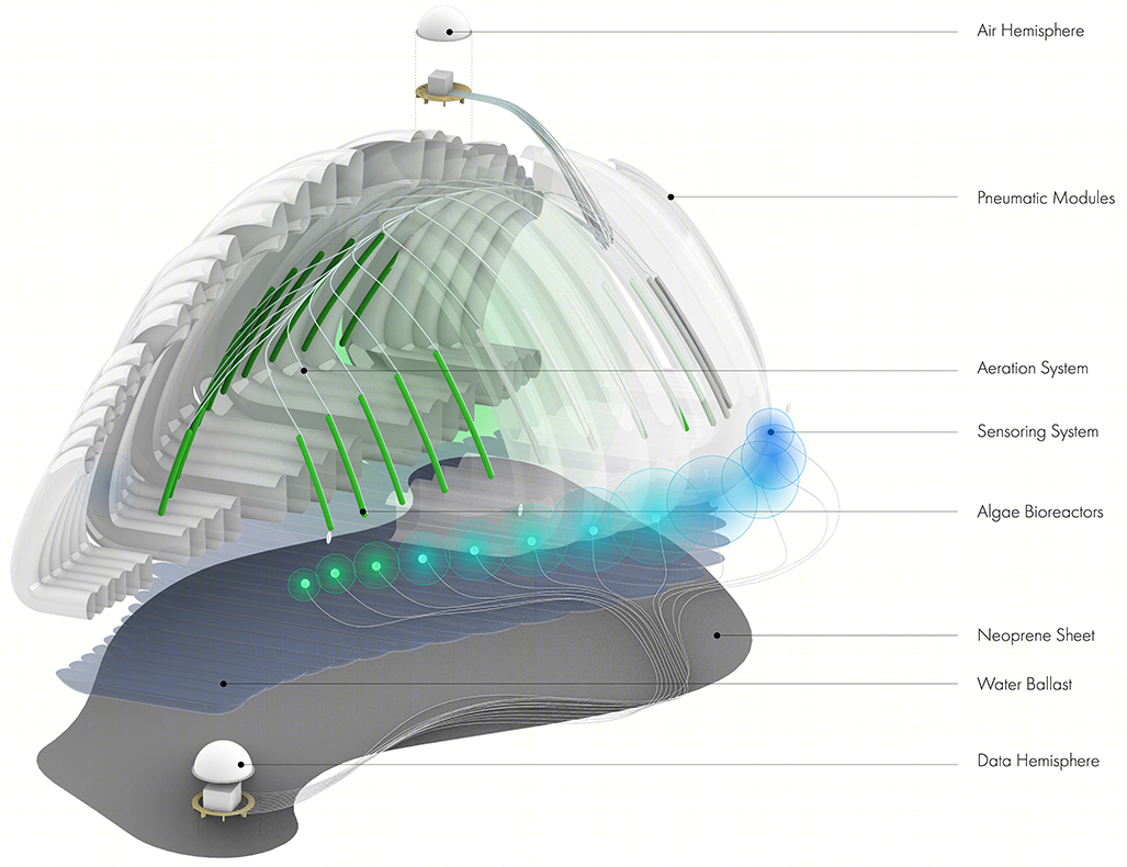 “空气泡泡”空气净化生态机丨英国苏格兰丨ecoLogicStudio-8