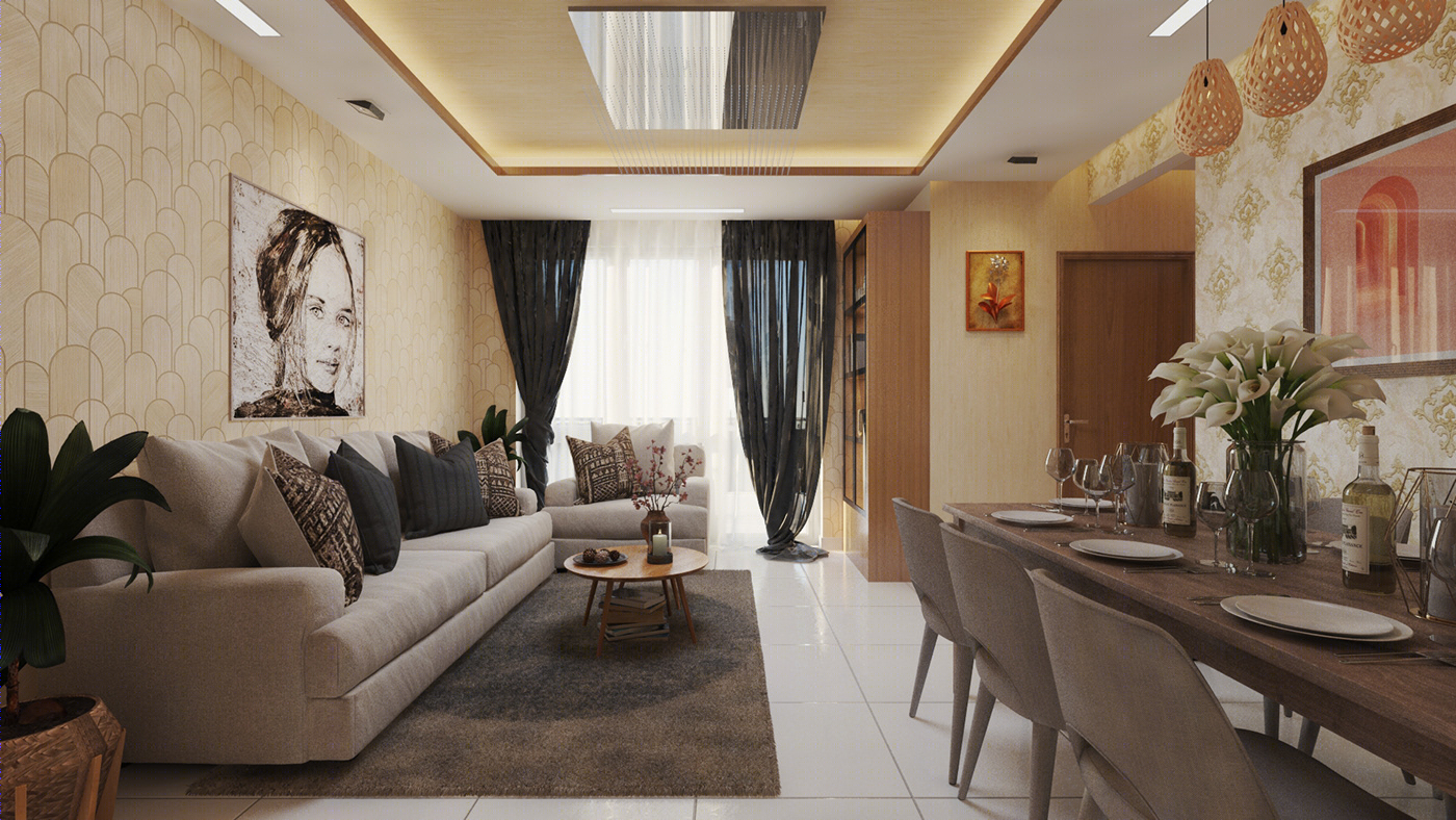 Anastasiya Gushchina丨公寓建筑丨2 BHK Interior Design, Gurugram-3