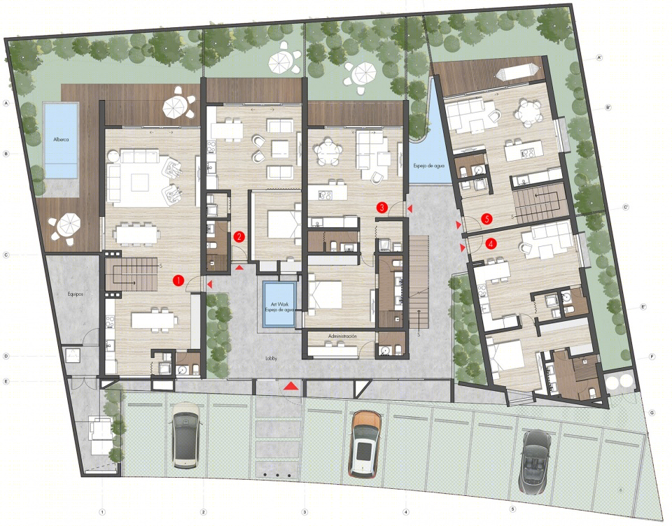 墨西哥 Amaya 住宅楼 | 与自然紧密相连的生态奢华居住体验-58