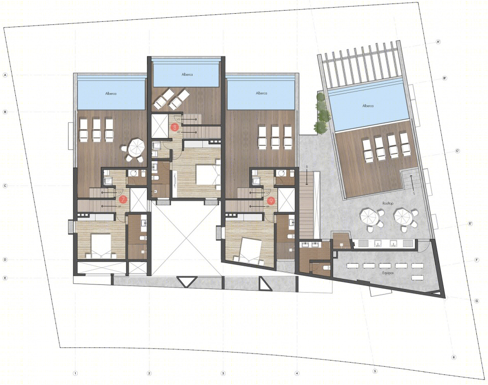 墨西哥 Amaya 住宅楼 | 与自然紧密相连的生态奢华居住体验-60