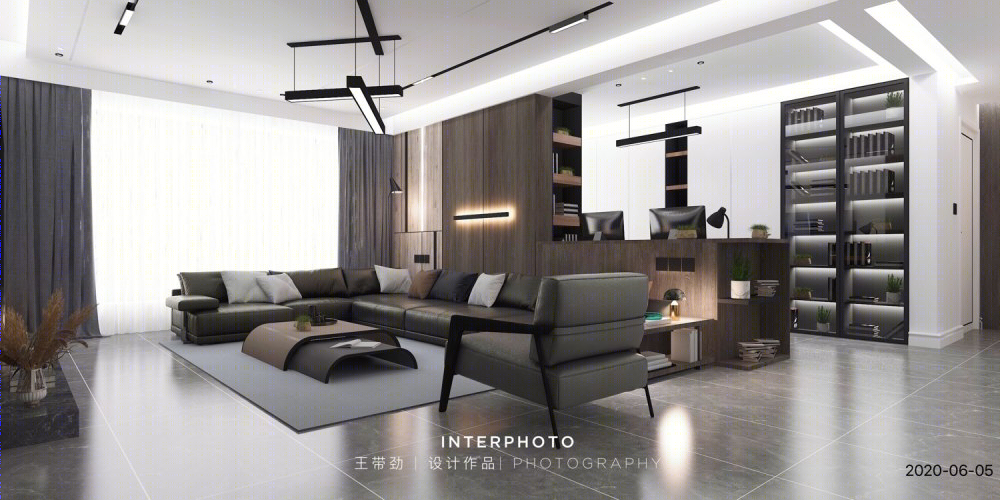 沈阳首创光河城 156 平米现代极简风住宅设计-5