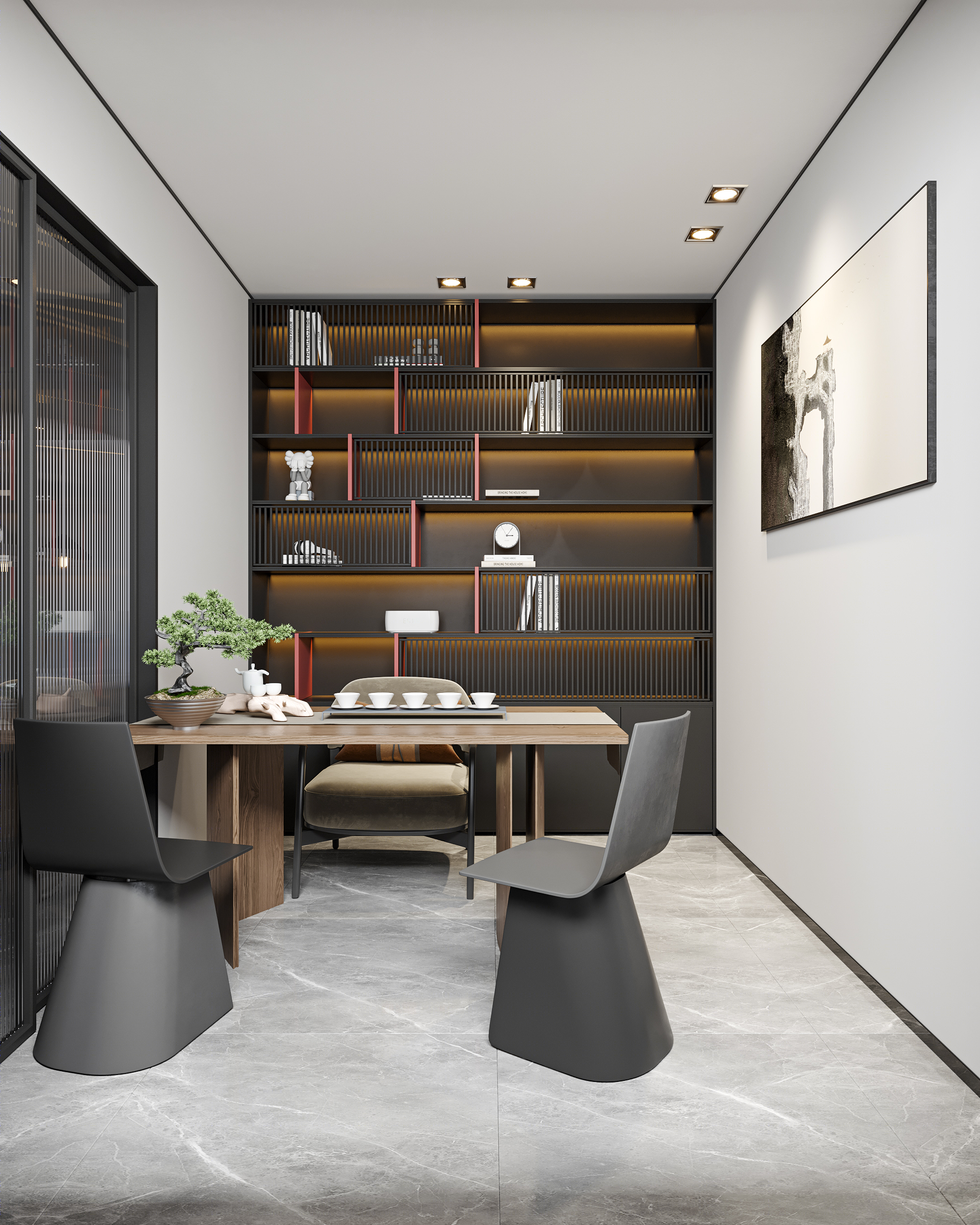 现代轻奢家装设计案例丨绘感视觉设计-4