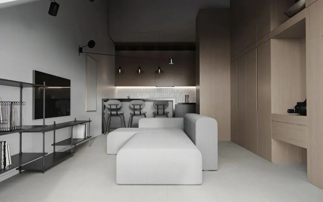 众议院 KP丨俄罗斯丨野兽极简空间设计-35