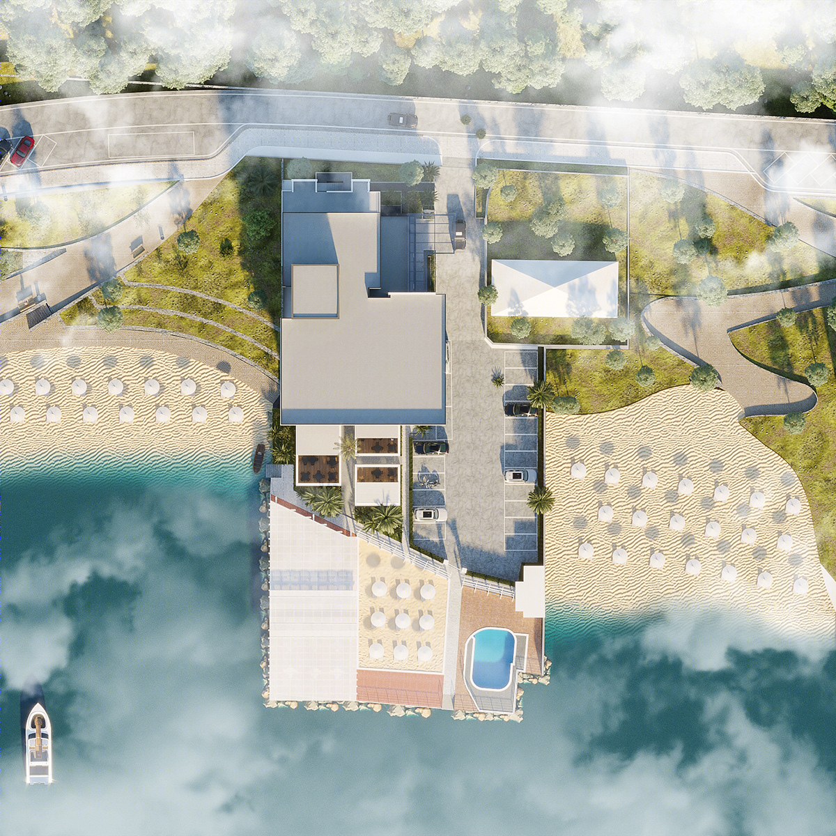 阿尔巴尼亚“天堂海滩酒店” | 现代海滨设计的典范-9