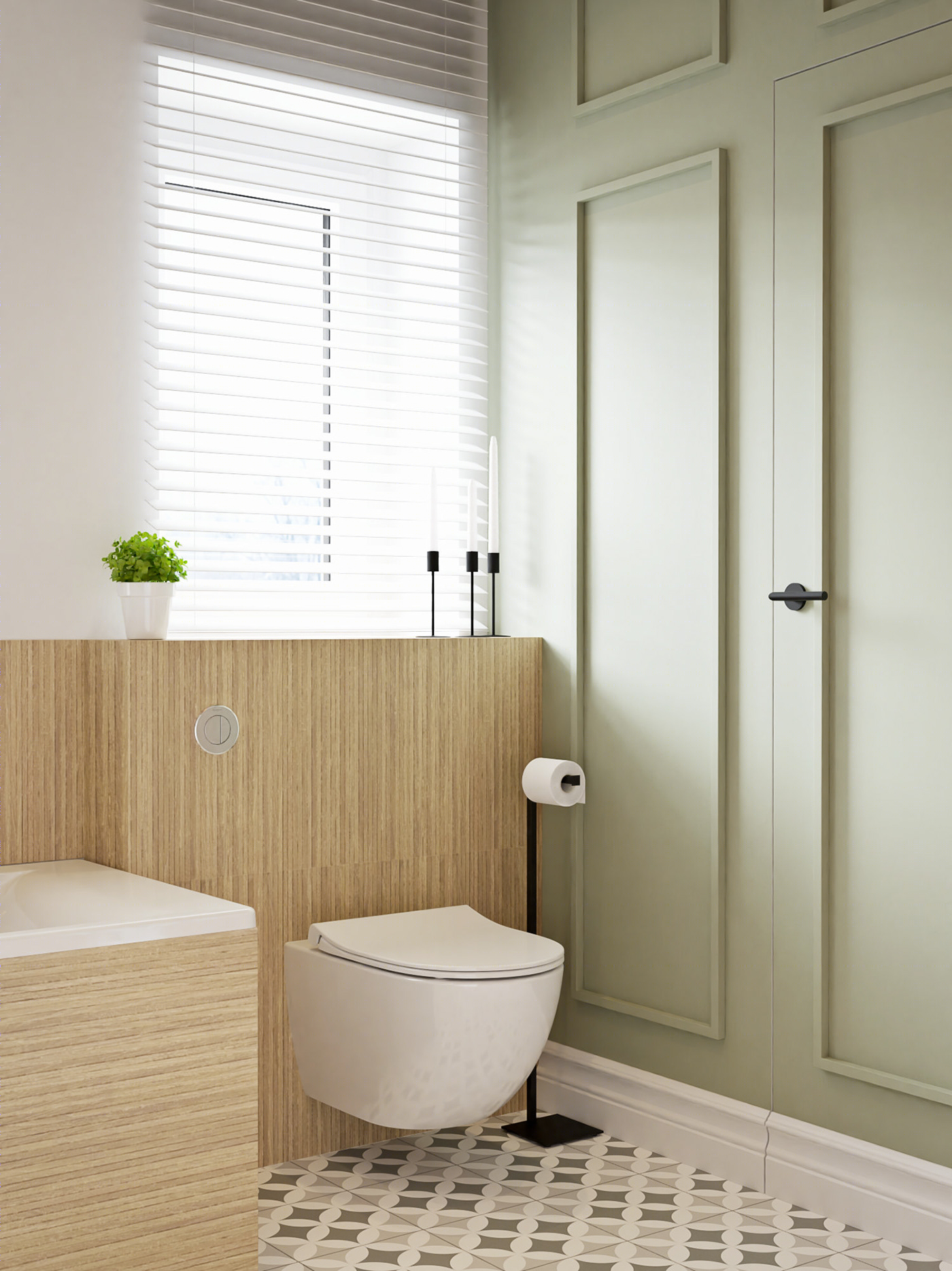 Bathrooms with colour-2