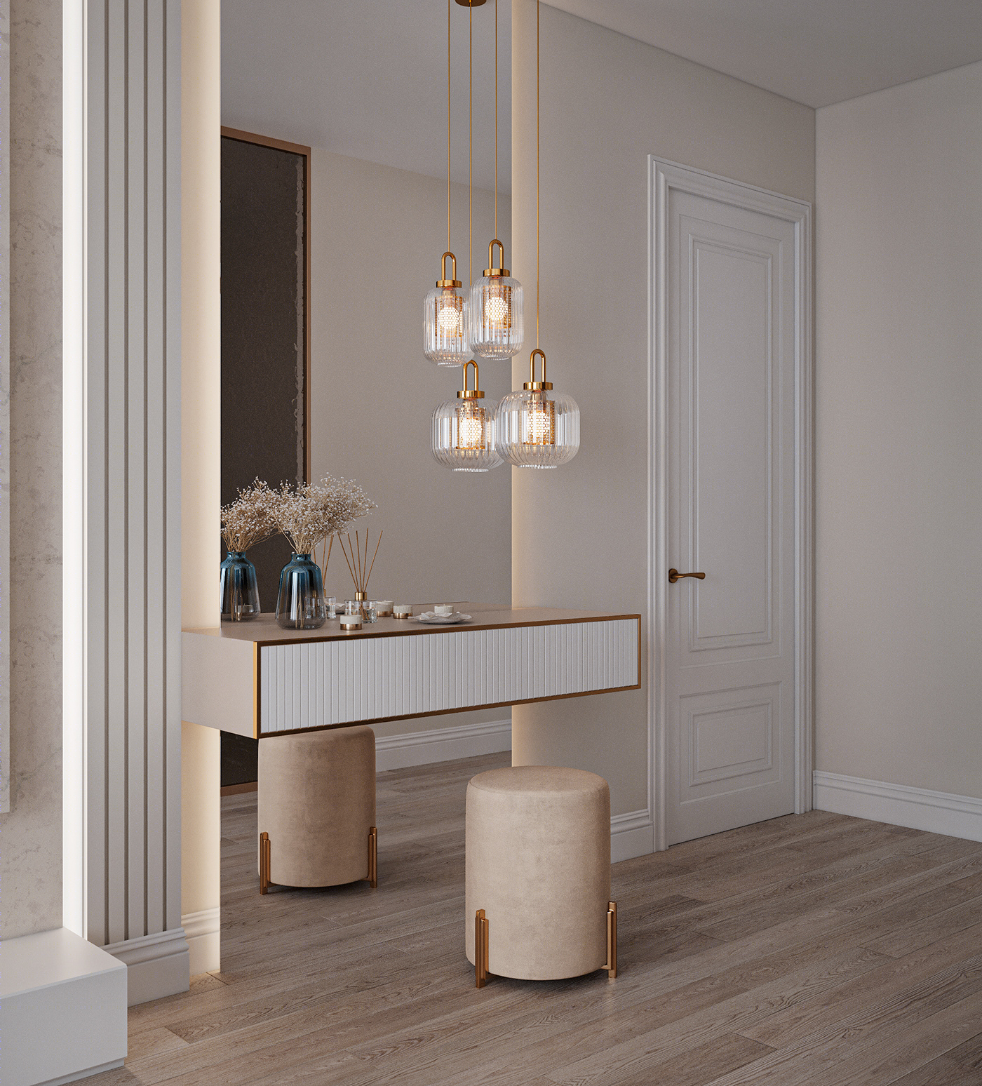 Anastasiya Gushchina丨平层丨Bedroom Visualization in Moscow / Визуализация спальни-5