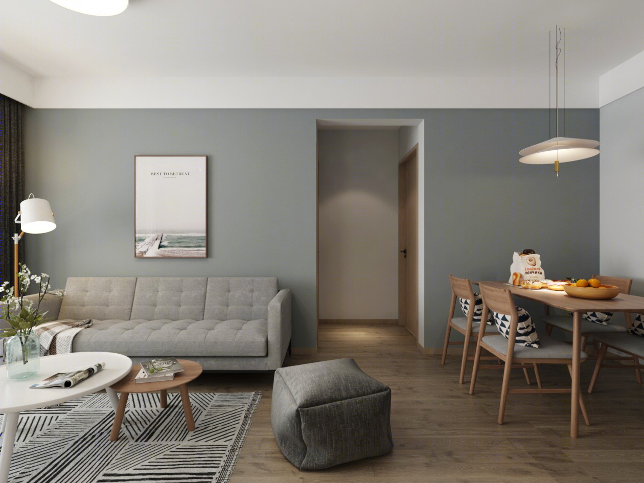 山东济南春江龙湖郦城82平《现代简约》-1