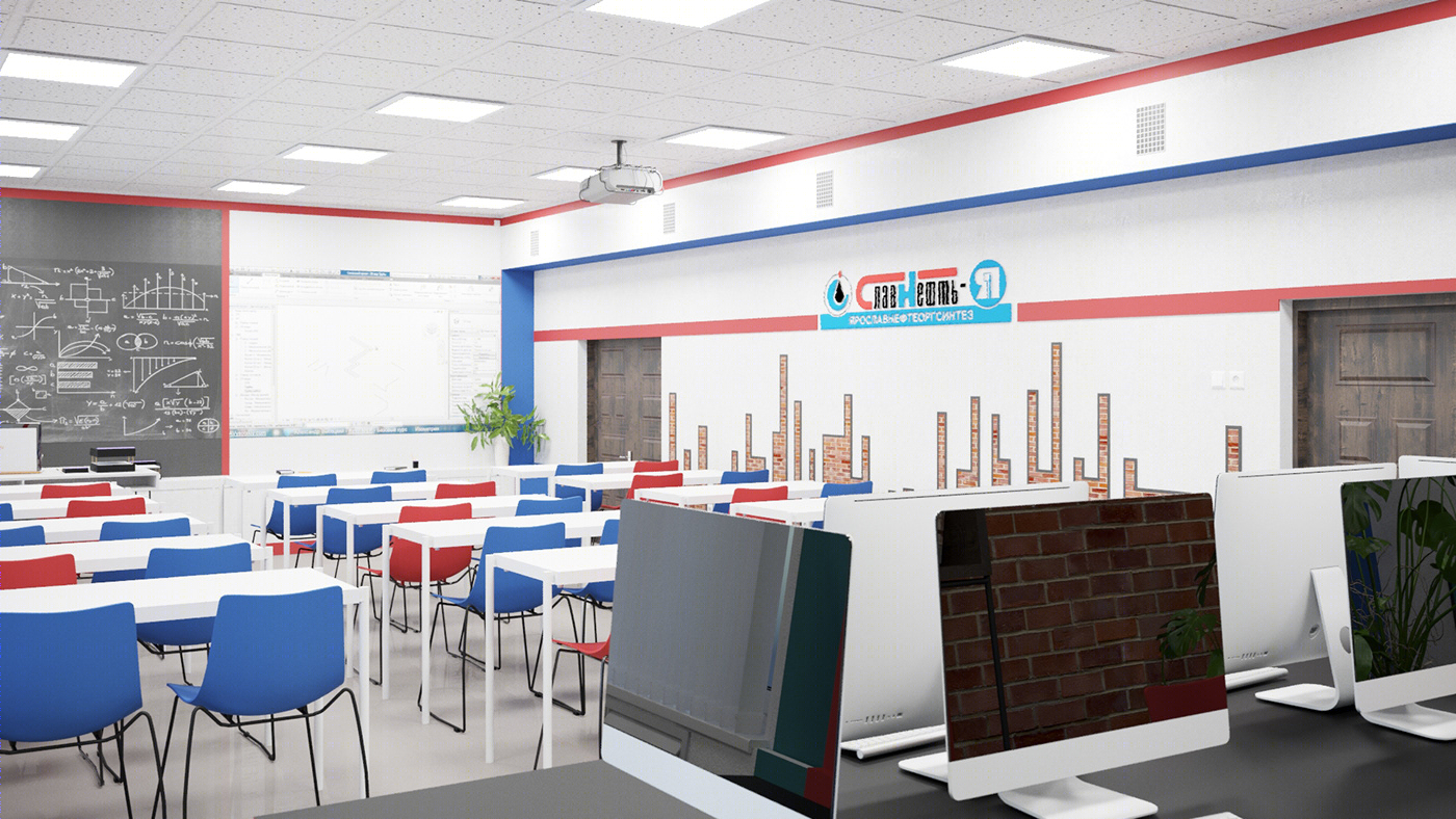 俄罗斯雅罗斯拉夫尔经济学院室内设计丨Alena Kokueva 等-35