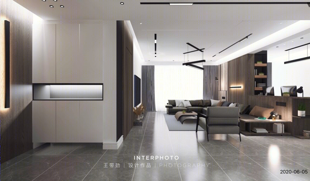 沈阳首创光河城 156 平米现代极简风住宅设计-7