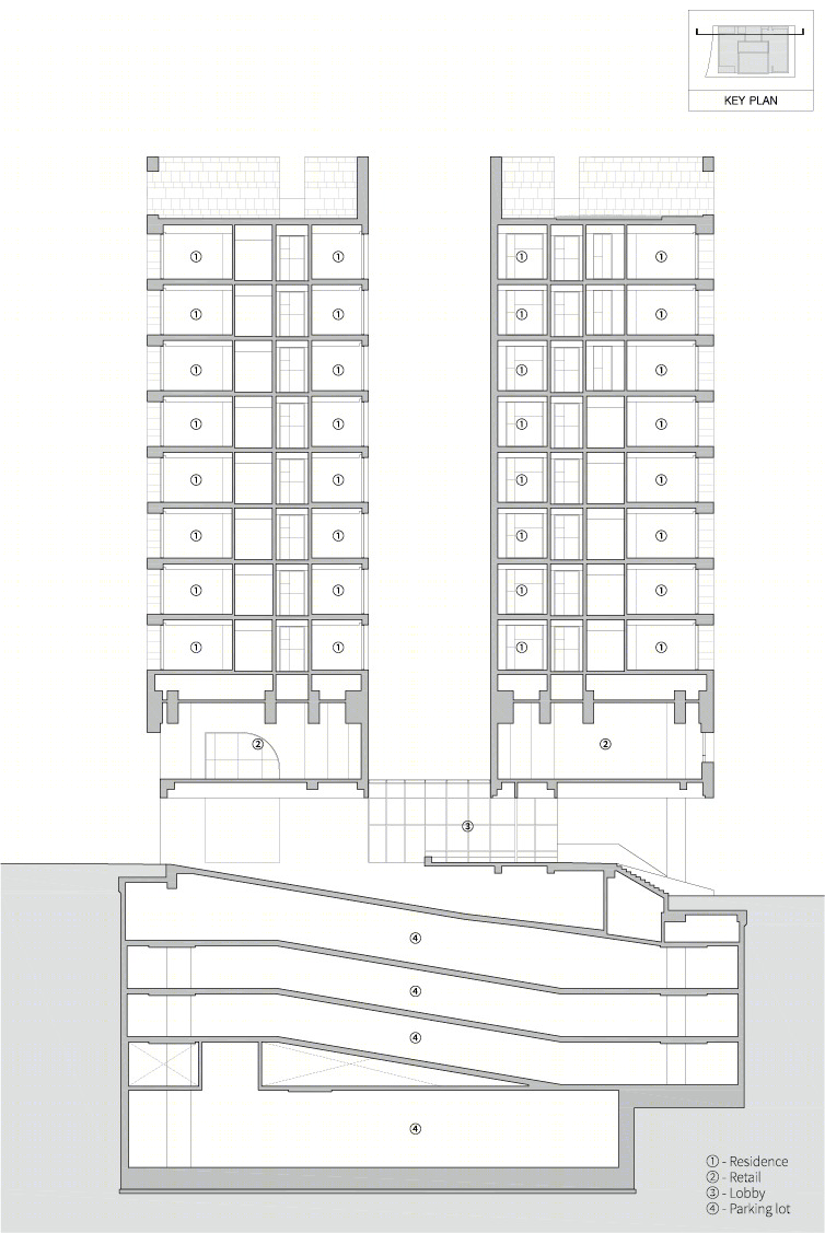 首尔商务区独特 officetel 设计，打造城市公共空间新景观-27