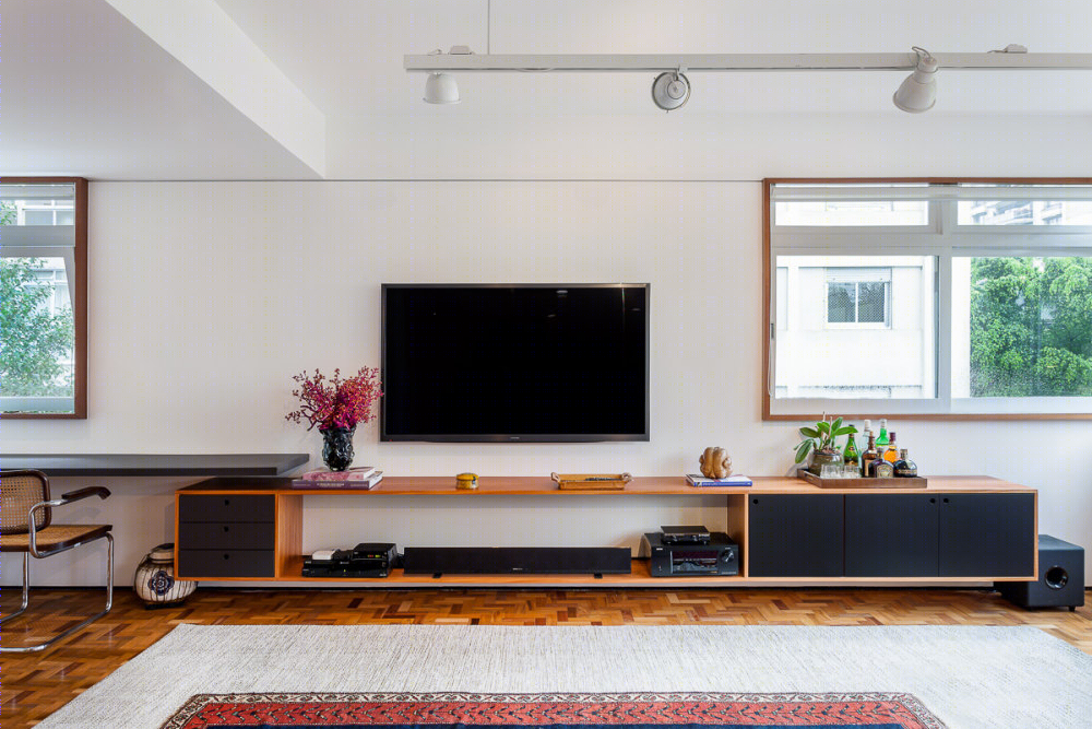 巴西 MF 住宅 (2019) Firma 设计 · 空间重塑与木质背景墙的完美融合-26