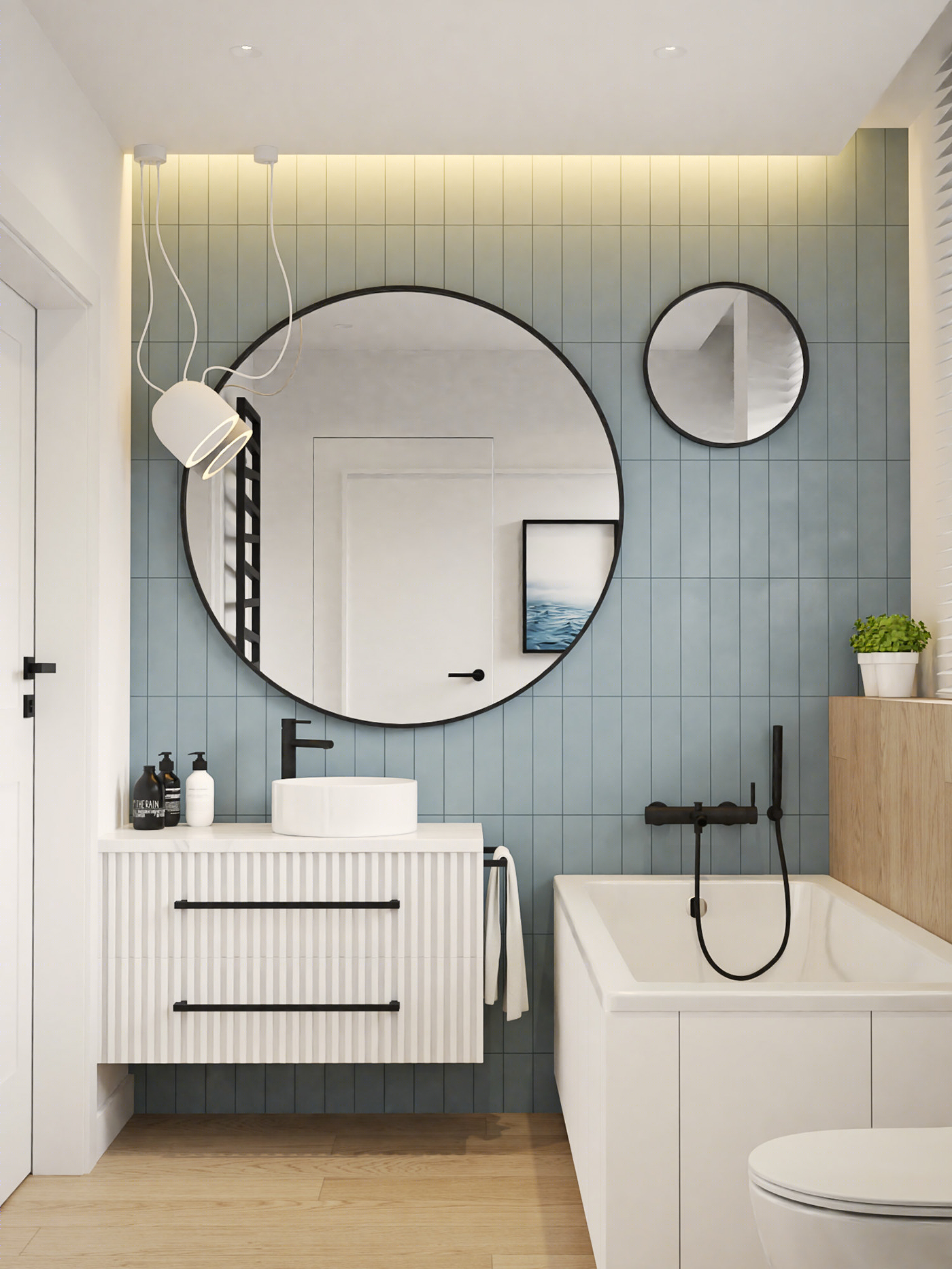 Bathrooms with colour-4