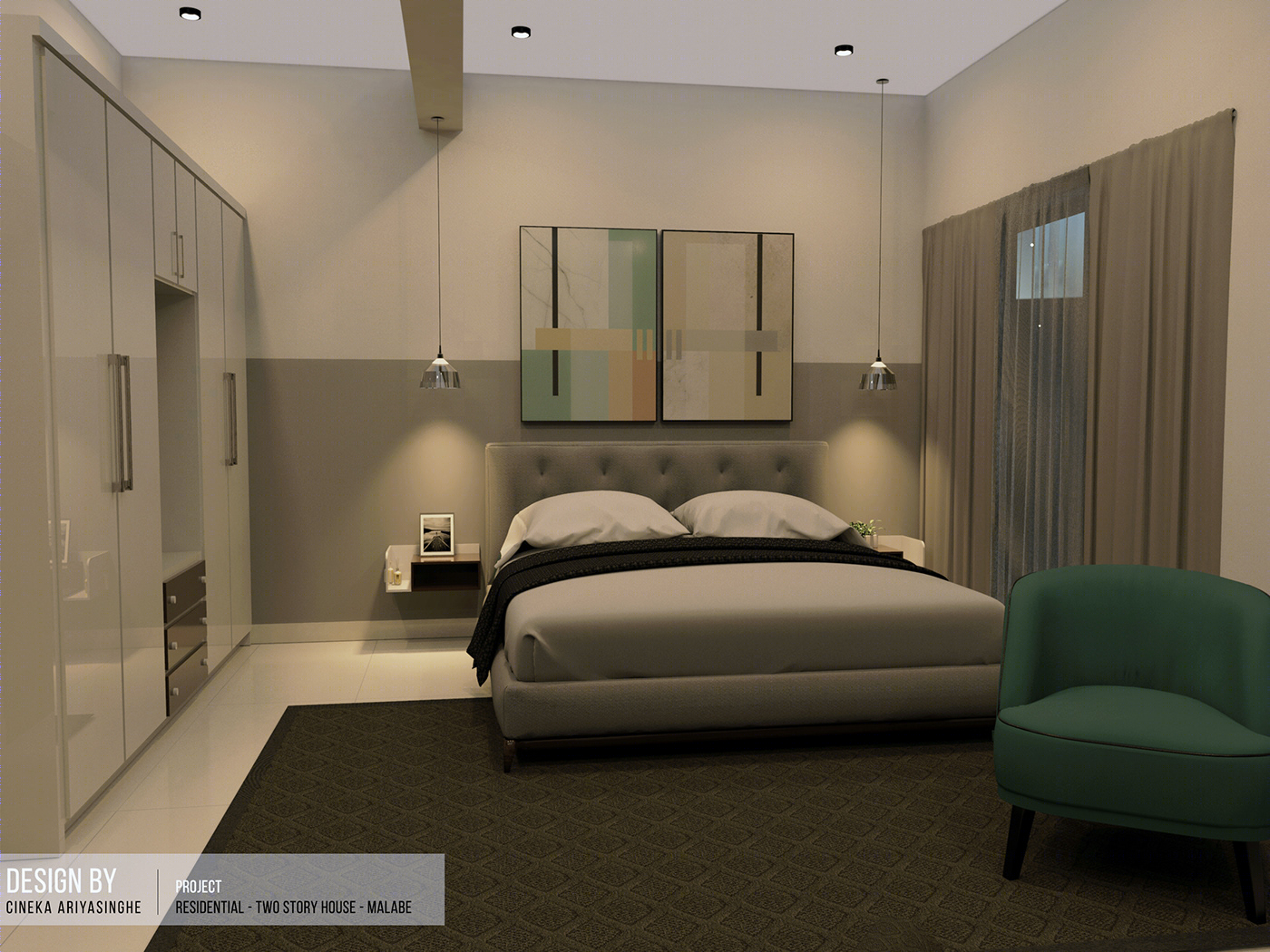 现代极简主义温馨家庭住宅设计-0