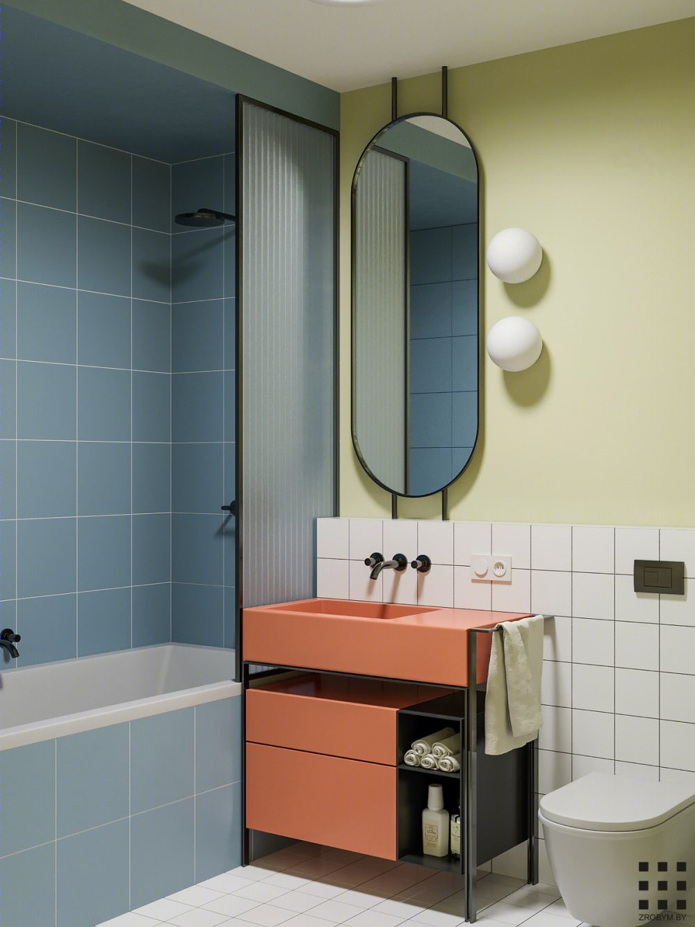 明斯克 100 平米温馨公寓，多彩设计展现独特魅力-12