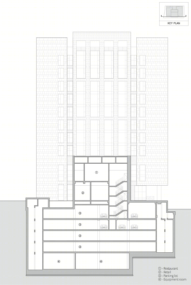 首尔商务区独特 officetel 设计，打造城市公共空间新景观-31