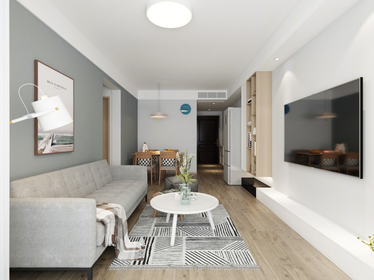 山东济南春江龙湖郦城82平《现代简约》-2