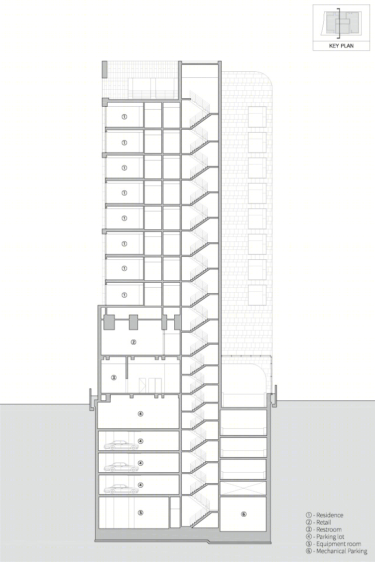 首尔商务区独特 officetel 设计，打造城市公共空间新景观-34