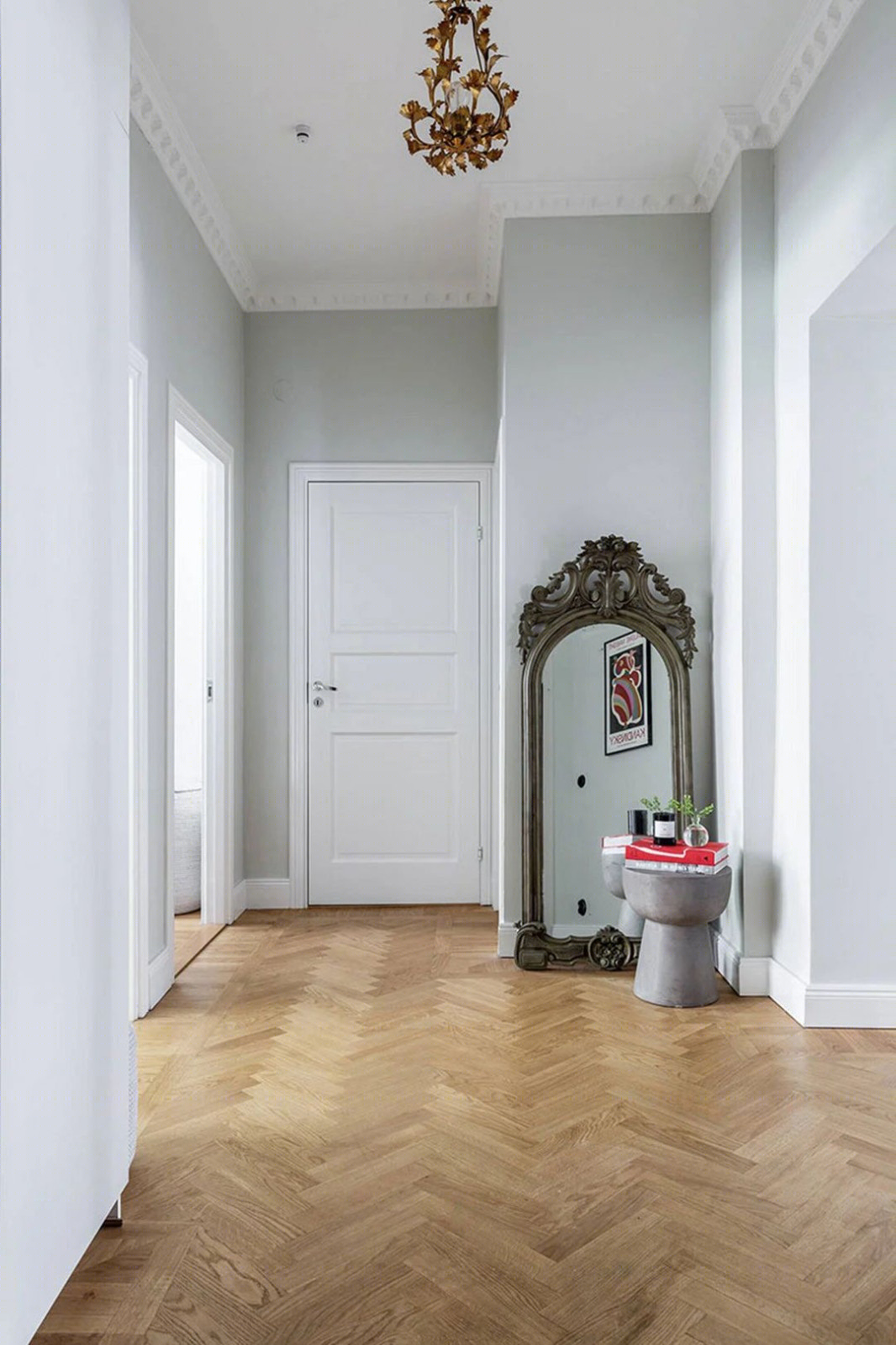 现代斯德哥尔摩女孩公寓，精致优雅的中性空间-12