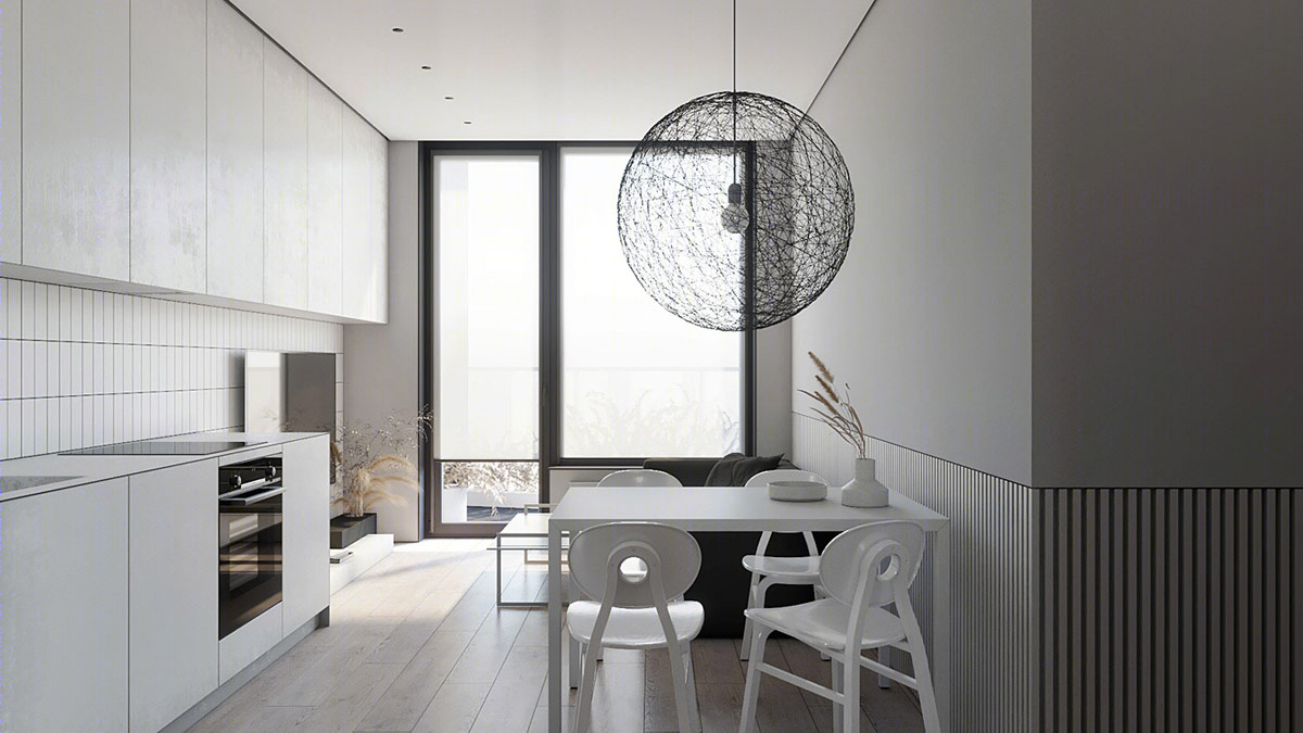 极简黑白灰，经典再焕发——Oksana Mukhina 现代住宅设计-6