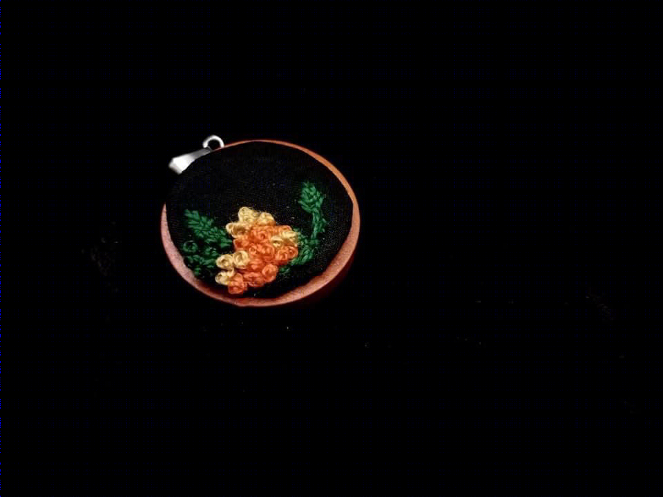 hand embroidered pendants-1