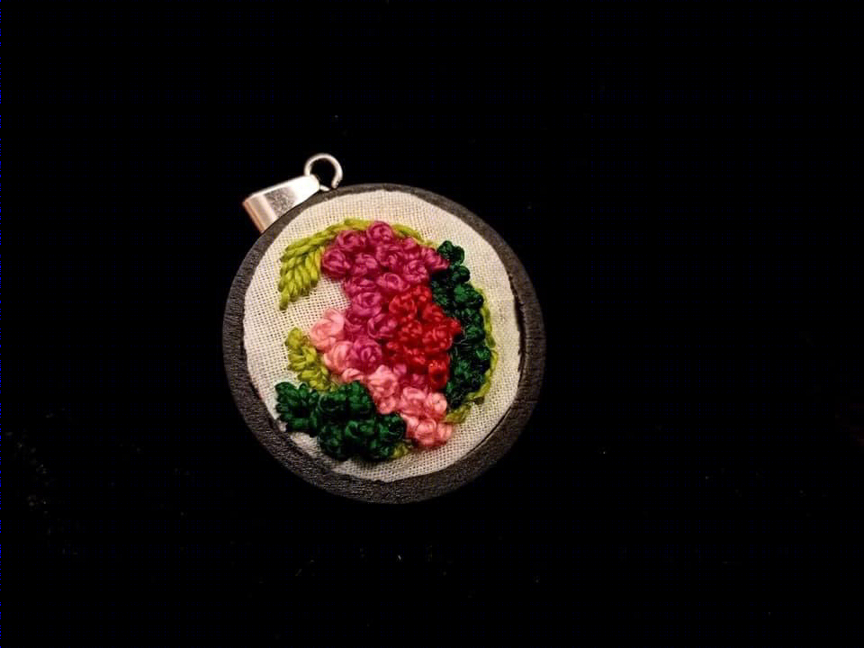 hand embroidered pendants-2
