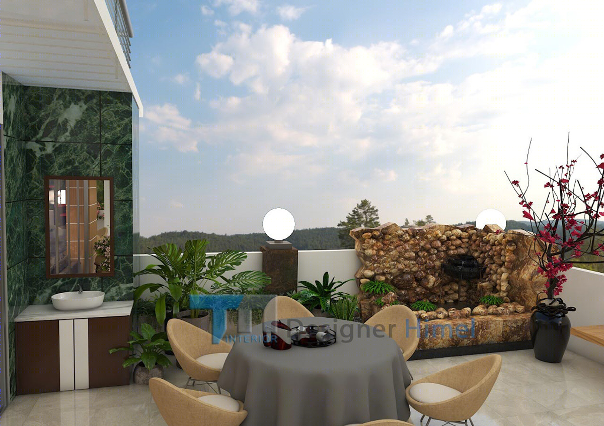 城市绿洲 | Rooftop Resturant 3D 设计与视觉呈现-6
