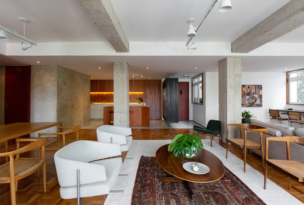 巴西 MF 住宅 (2019) Firma 设计 · 空间重塑与木质背景墙的完美融合-32
