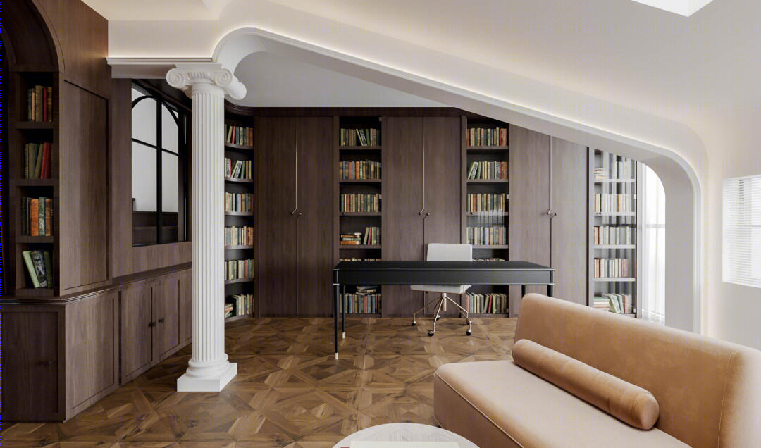 法式复古别墅-11