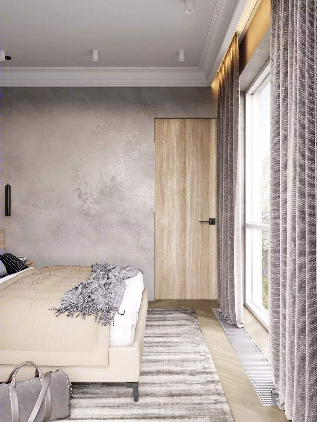 工业风清新时尚住宅设计-38