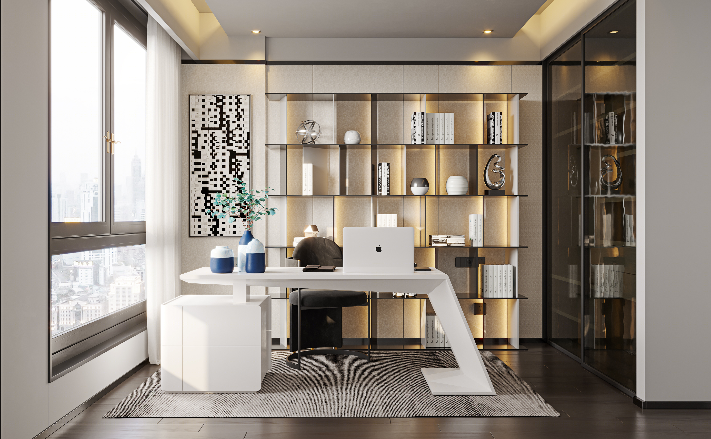 现代轻奢家装设计案例丨绘感视觉设计-10