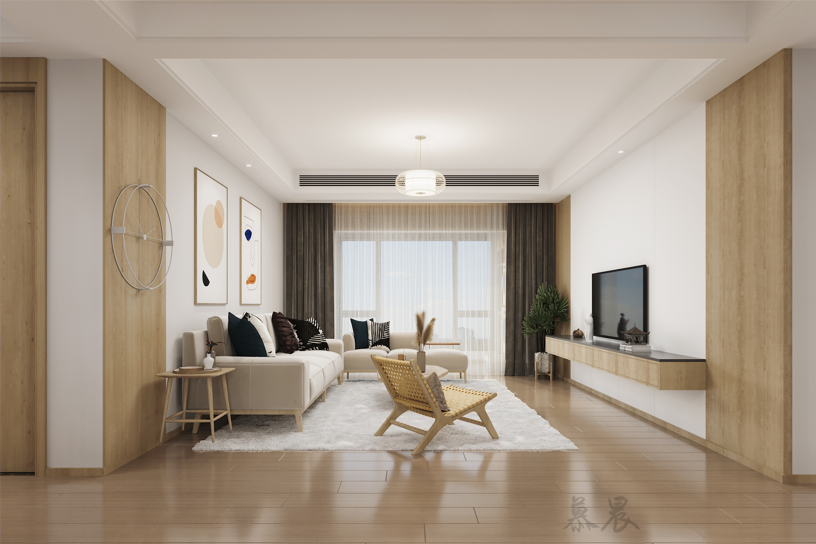 日式简约风，素雅空间层次感十足-1