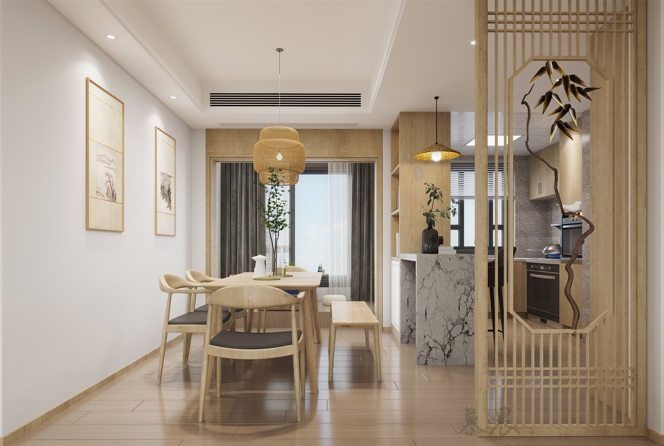 日式简约风，素雅空间层次感十足-2