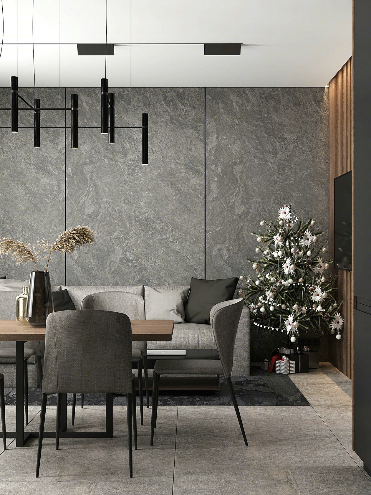 深色系空间设计 时尚且精致-2