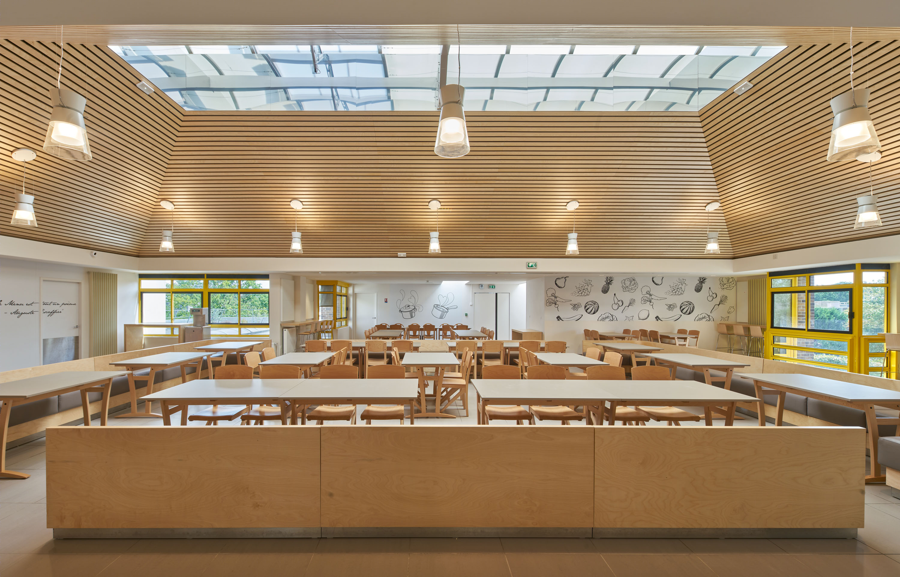 埃斯库菲耶高中餐厅 学校食堂-1