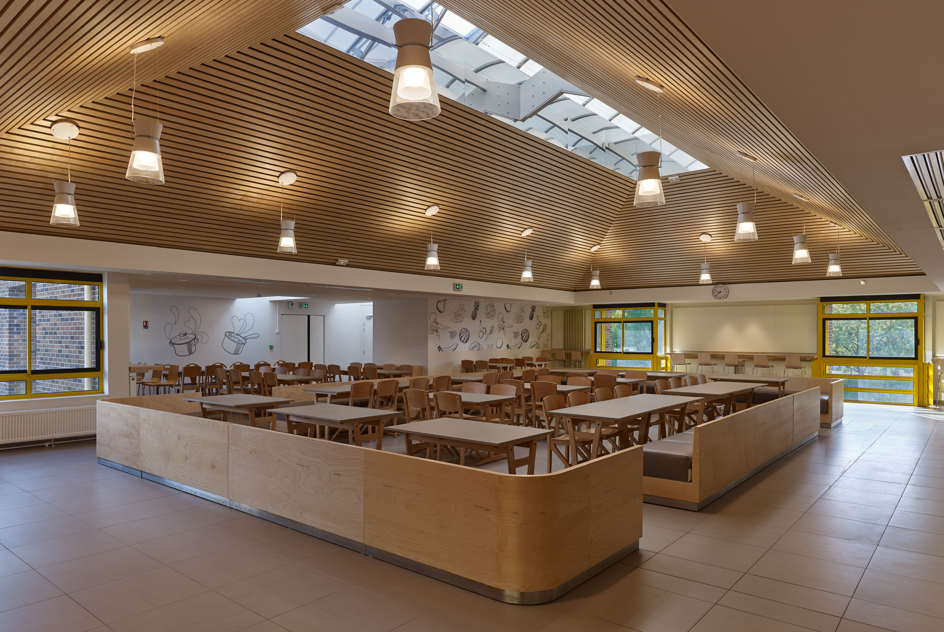 埃斯库菲耶高中餐厅 学校食堂-2