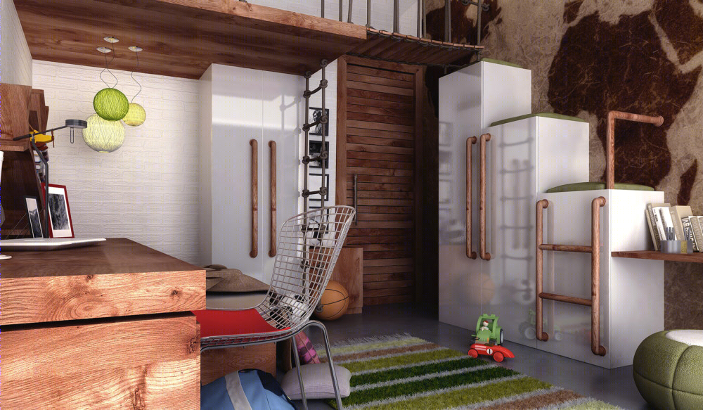 黄 submarine 工作室的别墅空间设计-7