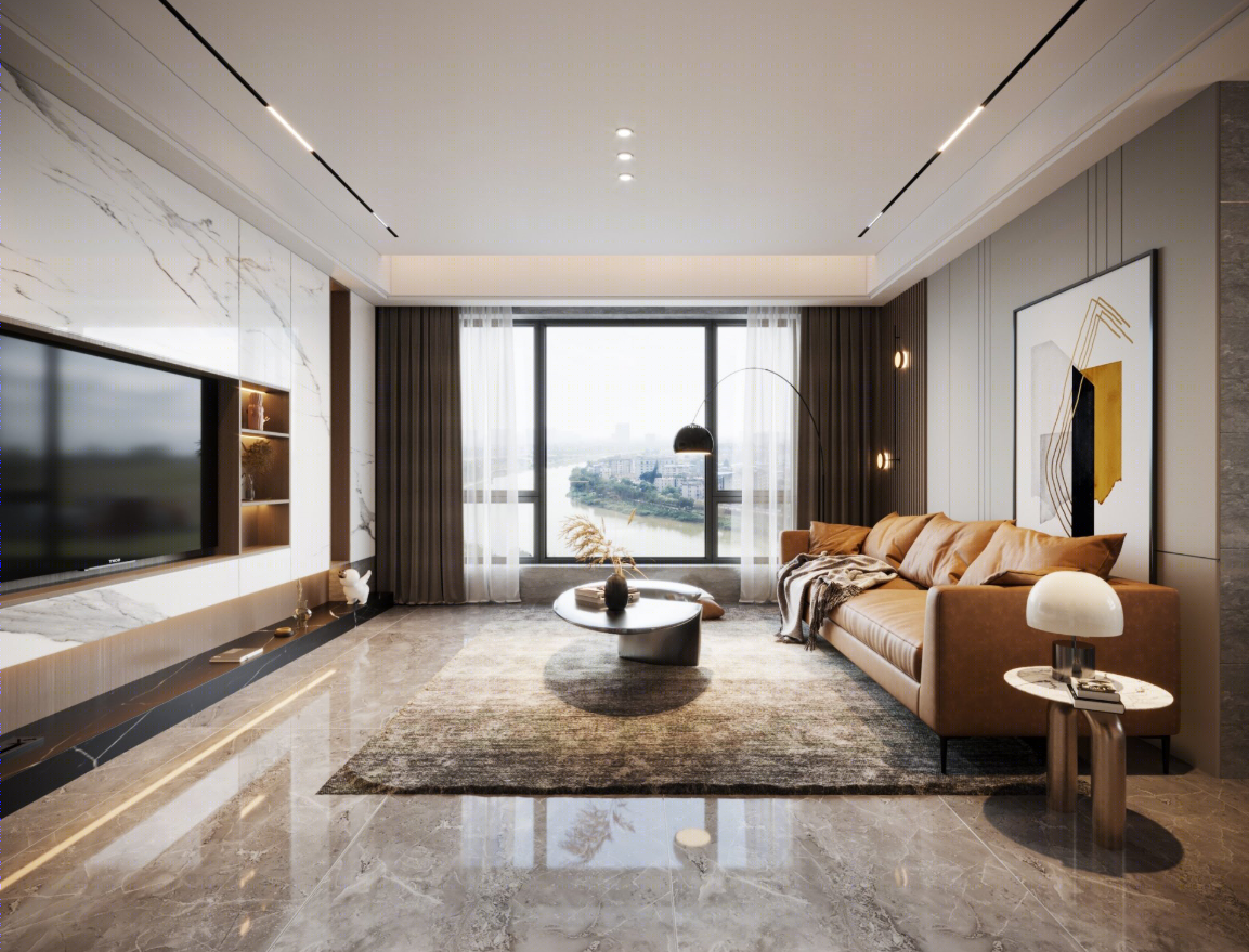 色彩语言打造轻奢住宅-9