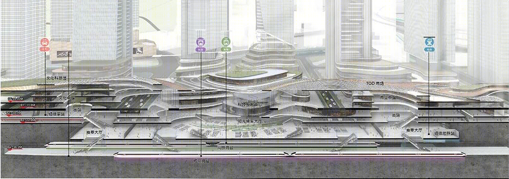 深圳清水河综合交通枢纽丨中国深圳丨Aedas,铁四院,SUTPC-42