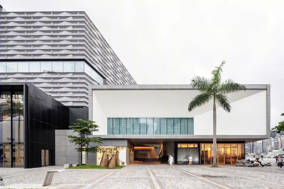 香港艺术馆扩建改造 | 水泥板立体组件砌成动感外墙-16